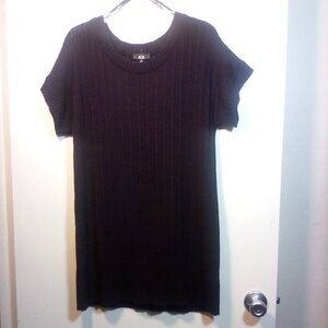 AGB Dark Purple Shortsleeve Tunic Sweater Size: XL